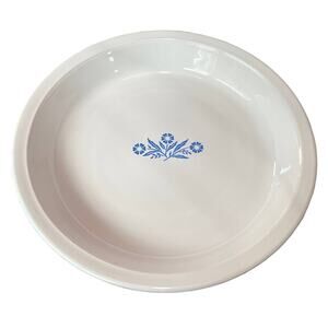 Vintage Corning Ware 9" Pie Plate Pan Cornflower Blue